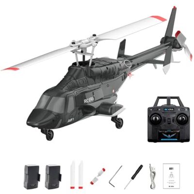 NULA RC ERA A61 Air-Wolf RC Hubschrauber mit Start/Landung Per Tastendruck, 1/52 Single Rotor 2.4G 4CH Helikopter Flugzeug Höhenhaltung Optische Flusspositionierung Für Erwachsene NULA RC ERA A61 Air-Wolf RC Hubschrauber mit Start/Landung Per Tastendruck, 1/52 Single Rotor 2.4G 4CH Helikopter Flugzeug Höhenhaltung Optische Flusspositionierung Für Erwachsene