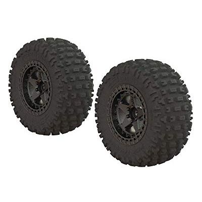 Arrma RC Fortress SC Geklebte Gummireifen - Gun Metal Reifen-Set Arrma RC Fortress SC Geklebte Gummireifen - Gun Metal Reifen-Set