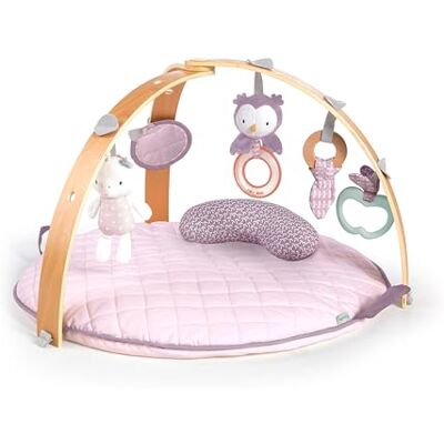 Ingenuity 12421 Cozy Spot Calla Wendedecke mit Spielbogen aus Holz, abnehmbaren Spielzeugen, Stützkissen, extra weich und maschinenwaschbar, Rosa Ingenuity 12421 Cozy Spot Calla Wendedecke mit Spielbogen aus Holz, abnehmbaren Spielzeugen, Stützkissen, extra weich und maschinenwaschbar, Rosa