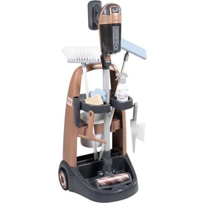 Smoby Rowenta Reinigungstrolley & Spielstaubsauger mit Sound Haushalts-Spielset mit 10 Zubehörteilen Elektronisches Rollenspiel ab 3 Jahren, mit Recyclingmaterial Smoby Rowenta Reinigungstrolley & Spielstaubsauger mit Sound Haushalts-Spielset mit 10 Zubehörteilen Elektronisches Rollenspiel ab 3 Jahren, mit Recyclingmaterial