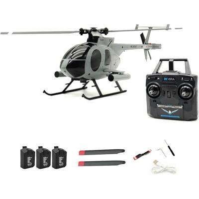 Meiurlex RC ERA C184 MD500 Single-Rotor RC-Hubschrauber – 2,4GHz 4CH Flybarless Ferngesteuerter Helikopter mit Optical-Flow-Sensor, Höhenhaltung und 6-Achsen-Gyro-Stabilisierung, RC-Flugmodell für Erwachsene Meiurlex RC ERA C184 MD500 Single-Rotor RC-Hubschrauber – 2,4GHz 4CH Flybarless Ferngesteuerter Helikopter mit Optical-Flow-Sensor, Höhenhaltung und 6-Achsen-Gyro-Stabilisierung, RC-Flugmodell für Erwachsene