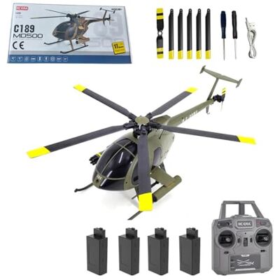 Stylomira C189 MD500 Little Bird RC-Hubschrauber mit 6-Achsen-Gyroskop, 2,4 GHz 6-Kanal Brushless US Rescue Verstellpropeller Kunstflughubschrauber mit Höhenhaltung und optischer Flusspositionierung RTF Stylomira C189 MD500 Little Bird RC-Hubschrauber mit 6-Achsen-Gyroskop, 2,4 GHz 6-Kanal Brushless US Rescue Verstellpropeller Kunstflughubschrauber mit Höhenhaltung und optischer Flusspositionierung RTF