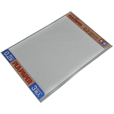 TAMIYA Weiße Kunststoffplatte - 0,2mm - 257x364mm - Modelltyp TAMIYA Weiße Kunststoffplatte - 0,2mm - 257x364mm - Modelltyp