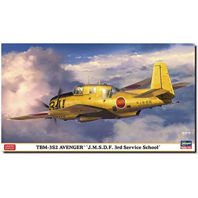 Hasegawa 602386-1/72 TBM-3S2 Avenger, JMSDF 3rd Service School Maßstab 1:72 Hasegawa 602386-1/72 TBM-3S2 Avenger, JMSDF 3rd Service School Maßstab 1:72