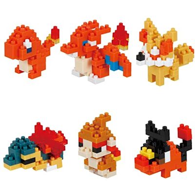 nanoblock Bandai Pack Mini-Figuren Pokémon vom Typ Feuer Set 6 Pokémon-Figuren Zusammenbauen Konstruktionsspielzeug Mini-Bausteine Figur Baukit Spielzeug für Kinder ab 12 Jahren NBPM11B nanoblock Bandai Pack Mini-Figuren Pokémon vom Typ Feuer Set 6 Pokémon-Figuren Zusammenbauen Konstruktionsspielzeug Mini-Bausteine Figur Baukit Spielzeug für Kinder ab 12 Jahren NBPM11B