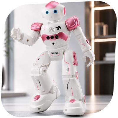 njoyn RC programmierbarer Roboter mit Infrarot-Fernbedienung, Handbewegungssteuerung, Hinderniserkennung, Sound-, Musik- und Tanzfunktion für Sammler und Modellbau-Fans ab 14 Jahren njoyn RC programmierbarer Roboter mit Infrarot-Fernbedienung, Handbewegungssteuerung, Hinderniserkennung, Sound-, Musik- und Tanzfunktion für Sammler und Modellbau-Fans ab 14 Jahren