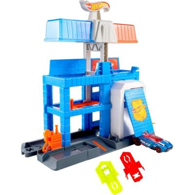 Hot Wheels City Downtown Police Tower Spielset & Die-Cast-Polizeiauto Hot Wheels City Downtown Police Tower Spielset & Die-Cast-Polizeiauto