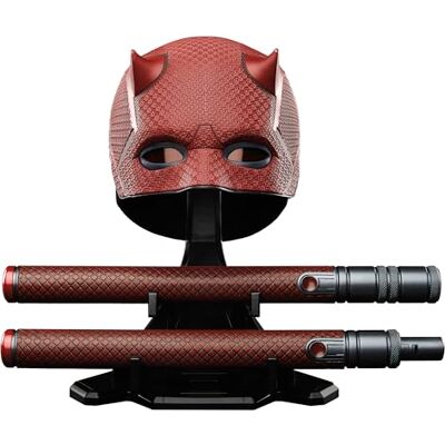 Marvel Legends Series Daredevil: Born Again Premium Rollenspielmaske und Schlagstock, Red Marvel Legends Series Daredevil: Born Again Premium Rollenspielmaske und Schlagstock, Red