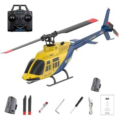 NULA RC ERA A60 Mini Bell206 RC Hubschrauber RTF, 1:42 6CH 6G 6-Achsen-Gyro Ferngesteuertes Flugzeug mit Höhenhaltefunktion, EIN-Knopf-Start und Niederspannungsalarm für Erwachsene NULA RC ERA A60 Mini Bell206 RC Hubschrauber RTF, 1:42 6CH 6G 6-Achsen-Gyro Ferngesteuertes Flugzeug mit Höhenhaltefunktion, EIN-Knopf-Start und Niederspannungsalarm für Erwachsene