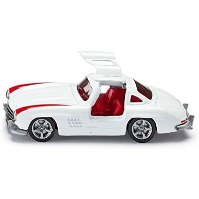 Siku 1470, Mercedes-Benz 300 SL, Metall/Kunststoff, Weiß/Rot, Spielzeugauto für Kinder, Öffenbare Flügeltüren Siku 1470, Mercedes-Benz 300 SL, Metall/Kunststoff, Weiß/Rot, Spielzeugauto für Kinder, Öffenbare Flügeltüren