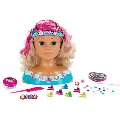 Theo Klein 5398 Schmink- und Frisierkopf 'Mariella' Mit Haarschmuck, Kosmetik u.v.m. Maße: 23,5 cm x 13 cm x 27 cm Spielzeug für Kinder ab 3 Jahren Theo Klein 5398 Schmink- und Frisierkopf 'Mariella' Mit Haarschmuck, Kosmetik u.v.m. Maße: 23,5 cm x 13 cm x 27 cm Spielzeug für Kinder ab 3 Jahren
