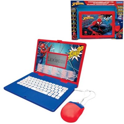 Lexibook , Spider-Man, Lern-Laptop für Kinder, JC598SPi3 Deutsch/Englisch, 124 Aktivitäten, Lernspiele und Musik Lexibook , Spider-Man, Lern-Laptop für Kinder, JC598SPi3 Deutsch/Englisch, 124 Aktivitäten, Lernspiele und Musik
