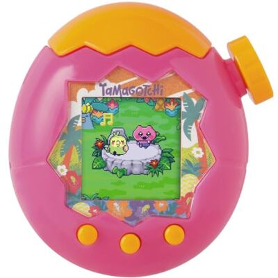 TAMAGOTCHI Paradise Orange Tropics – Virtuelles Haustier zum Aufziehen – Interaktives Spielzeug, Zoom-Drehrad – Modell rosa und gelb – Spielzeug für Kinder ab 6 Jahren – Bandai – 43425 TAMAGOTCHI Paradise Orange Tropics – Virtuelles Haustier zum Aufziehen – Interaktives Spielzeug, Zoom-Drehrad – Modell rosa und gelb – Spielzeug für Kinder ab 6 Jahren – Bandai – 43425