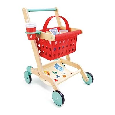 Hape Little Shopper Einkaufswagen aus Holz – Kinder Einkaufswagen mit Korb & Zubehör – Kaufladen Zubehör & Rollenspielzeug – Motorikspielzeug für Kinder ab 2 Jahren Hape Little Shopper Einkaufswagen aus Holz – Kinder Einkaufswagen mit Korb & Zubehör – Kaufladen Zubehör & Rollenspielzeug – Motorikspielzeug für Kinder ab 2 Jahren
