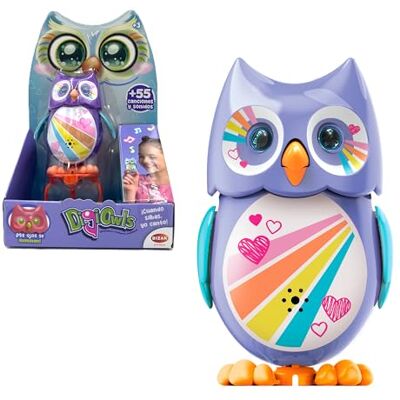 Bizak Mini Hoot Digiowl 62008285-6 Interaktive singende Eule, reagiert auf Stimme, 6 Modelle erhältlich, Kinderspielzeug, ab 3 Jahren, Mehrfarbig Bizak Mini Hoot Digiowl 62008285-6 Interaktive singende Eule, reagiert auf Stimme, 6 Modelle erhältlich, Kinderspielzeug, ab 3 Jahren, Mehrfarbig