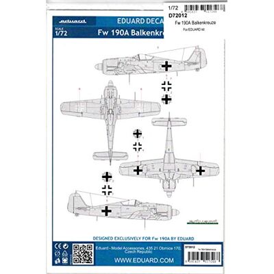 Eduard Focke Wulf fw190A Balkenkreuze Eduard Focke Wulf fw190A Balkenkreuze