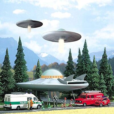 Busch Umwelt – BUE1010 – Modelleisenbahn – Fliegender Untersetzer UFO Busch Umwelt – BUE1010 – Modelleisenbahn – Fliegender Untersetzer UFO