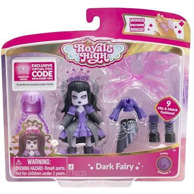 Royale High 7,6 cm Dark Fairy Fashion Doll 1 Figur mit 9 Modeaccessoires Virtueller Artikelcode enthalten Serie 2 ab 5 Jahren Royale High 7,6 cm Dark Fairy Fashion Doll 1 Figur mit 9 Modeaccessoires Virtueller Artikelcode enthalten Serie 2 ab 5 Jahren