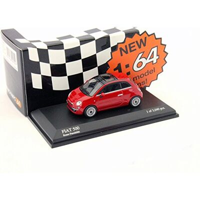 Minichamps 640121700 FIAT 500, Maßstab: 1:64, rot Minichamps 640121700 FIAT 500, Maßstab: 1:64, rot