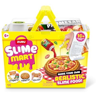 Slime Mart Kleiner Korb(Pizza) von ZURU, Schleim-Spielzeug, Basteln für Kinder und Kidults, Soft-Schleim-Herstellungsset für Mädchen von 6–10 Slime Mart Kleiner Korb(Pizza) von ZURU, Schleim-Spielzeug, Basteln für Kinder und Kidults, Soft-Schleim-Herstellungsset für Mädchen von 6–10