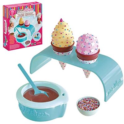 Mini Delices MND04000 Schokoladenzapfen Eiscreme-Set – Bastelset – Küchen-und Lebensmittelspielzeug für Kinder Mini Delices MND04000 Schokoladenzapfen Eiscreme-Set – Bastelset – Küchen-und Lebensmittelspielzeug für Kinder