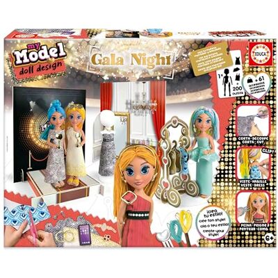 Educa Mein Model-Galaabend, Kreieren & gestalten Sie Ihre Puppe, inklusive über 150 Looks, einem Fotoshooting zur Präsentation Ihrer Modelle & über 40 Accessoires. Geschenk für Jungen & Mädchen Educa Mein Model-Galaabend, Kreieren & gestalten Sie Ihre Puppe, inklusive über 150 Looks, einem Fotoshooting zur Präsentation Ihrer Modelle & über 40 Accessoires. Geschenk für Jungen & Mädchen