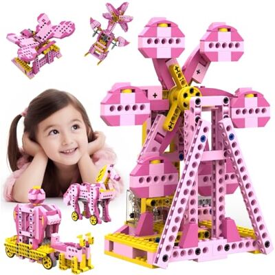 Apitor Robot G 8-in-1 Pinkes Bauset für Mädchen, Lernspielzeug Pädagogisches Bastelspielzeug, 298 Teile, Roboter-Wissenschaftsset, Geburtstagsgeschenk für Mädchen, Lernspielzeug Apitor Robot G 8-in-1 Pinkes Bauset für Mädchen, Lernspielzeug Pädagogisches Bastelspielzeug, 298 Teile, Roboter-Wissenschaftsset, Geburtstagsgeschenk für Mädchen, Lernspielzeug