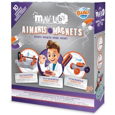 BUKI France BUKI 3018 Mini Lab – Magnete Wissenschaftsset mit 10 Experimenten zu Magnetismus Lernspielzeug für Kinder BUKI France BUKI 3018 Mini Lab – Magnete Wissenschaftsset mit 10 Experimenten zu Magnetismus Lernspielzeug für Kinder