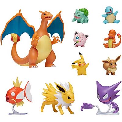 Pokémon Ultimative Deluxe Multi 10-Pack Figuren, Glurak, Karpador,Alpollo, Evoli,Glumanda, Schiggy,Pikachu,Bisasam,Pummeluff,Blitza,Offizielle Pokemon Pokémon Ultimative Deluxe Multi 10-Pack Figuren, Glurak, Karpador,Alpollo, Evoli,Glumanda, Schiggy,Pikachu,Bisasam,Pummeluff,Blitza,Offizielle Pokemon