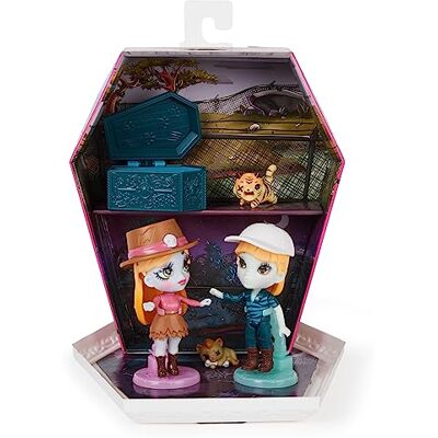 Spin Master Zombaes Forever, Wild Vibes, Big Cat Un-Rescue Zombie-Puppen und Deluxe-Set für Zubehörteile, 2 besondere 8,9cm große Figuren, 2 Haustiere und mehr, Kinderspielzeug für Mädchen Spin Master Zombaes Forever, Wild Vibes, Big Cat Un-Rescue Zombie-Puppen und Deluxe-Set für Zubehörteile, 2 besondere 8,9cm große Figuren, 2 Haustiere und mehr, Kinderspielzeug für Mädchen