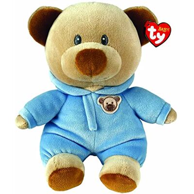 TY Pajama Bär Blau Baby Med TY Pajama Bär Blau Baby Med