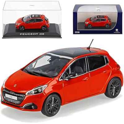 Norev Peugeot 208 GT Orange Rot 5 Türer Modell Ab 2012 Ab Facelift 2015 1/43 Modell Auto Norev Peugeot 208 GT Orange Rot 5 Türer Modell Ab 2012 Ab Facelift 2015 1/43 Modell Auto