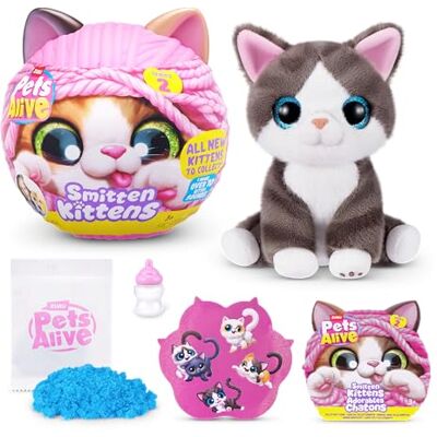 Pets Alive Smitten Kittens Serie 2 (Dragon Li) von ZURU – Interaktives Plüsch-Kätzchen mit 10 Geräuschen, Überraschung zum Auspacken, weiches Sammel-Haustier ab 3 Jahren Pets Alive Smitten Kittens Serie 2 (Dragon Li) von ZURU – Interaktives Plüsch-Kätzchen mit 10 Geräuschen, Überraschung zum Auspacken, weiches Sammel-Haustier ab 3 Jahren