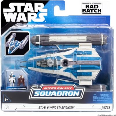 Jazwares Star Wars™ Micro Galaxy Squadron SWJ0536 BTL Y-Flügel Sternenjäger offizielles 12,5 cm großes Fahrzeug mit 2 Micro-Figuren (2,5 cm) Jazwares Star Wars™ Micro Galaxy Squadron SWJ0536 BTL Y-Flügel Sternenjäger offizielles 12,5 cm großes Fahrzeug mit 2 Micro-Figuren (2,5 cm)