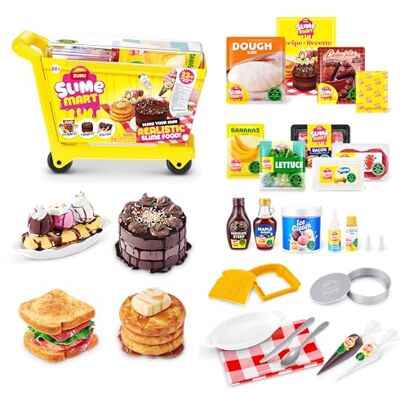 Slime Mart Einkaufswagen ZURU,Schleimmassen-Spielzeug, Basteln für Kinder und Kidults Soft-Schleim-Herstellungsset – Schleimset für Mädchen von 6–10, Shopping Cart Playset Slime Mart Einkaufswagen ZURU,Schleimmassen-Spielzeug, Basteln für Kinder und Kidults Soft-Schleim-Herstellungsset – Schleimset für Mädchen von 6–10, Shopping Cart Playset