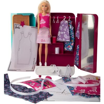 Barbie Bastelmode Kleiderschrank Puppe inklusive Barbie Bastelmode Kleiderschrank Puppe inklusive