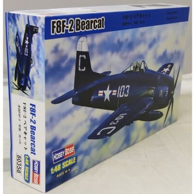Hobby Boss Grumman F8F-2 Bearcat 1:48 Modell - Flugzeugbausatz Hobby Boss Grumman F8F-2 Bearcat 1:48 Modell - Flugzeugbausatz