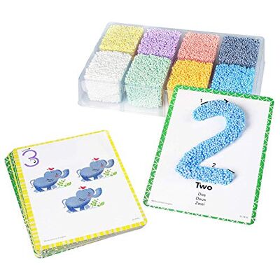 Educational Insights Learning Resources Playfoam Shape & Learn Zahlen-Set, Kinder ab 3 Jahren, Zahlen Lernen & Formen nachbilden, Feinmotorik fördern, Ungiftige Knete, 8 Blöcke & 13 Karten, Vorschule Educational Insights Learning Resources Playfoam Shape & Learn Zahlen-Set, Kinder ab 3 Jahren, Zahlen Lernen & Formen nachbilden, Feinmotorik fördern, Ungiftige Knete, 8 Blöcke & 13 Karten, Vorschule