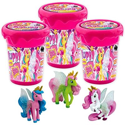 CRAZE Magic Slime GALUPY Unicorn Magischer Kinderschleim mit Einhorn Spielfigur Glibber Clay 3 * 150 ml, 30967, Bunter Spielschleim für Kinder CRAZE Magic Slime GALUPY Unicorn Magischer Kinderschleim mit Einhorn Spielfigur Glibber Clay 3 * 150 ml, 30967, Bunter Spielschleim für Kinder