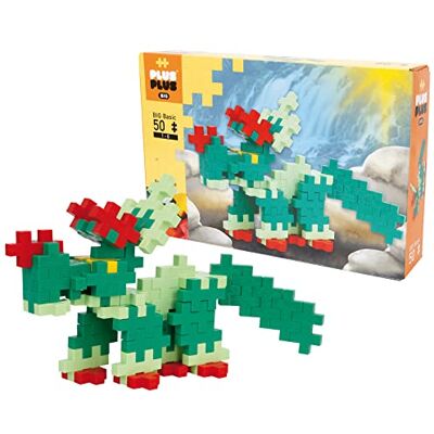 Plus-Plus 3223 Big Basic, Dinosaurier, Bausteine-Set, 50 Teile Geniales Konstruktionsspielzeug, große Kreativ-Bausteine, Lernspielzeug Plus-Plus 3223 Big Basic, Dinosaurier, Bausteine-Set, 50 Teile Geniales Konstruktionsspielzeug, große Kreativ-Bausteine, Lernspielzeug