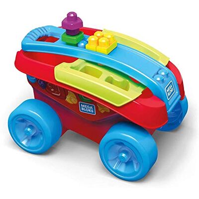 Mattel MEGA Bloks FVJ47 Farbenfrohe ABC Lernzug, zusammenbaubarer Zug aus Bausteinen, Babyspielzeug ab 12 Monate Mattel MEGA Bloks FVJ47 Farbenfrohe ABC Lernzug, zusammenbaubarer Zug aus Bausteinen, Babyspielzeug ab 12 Monate