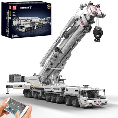 Mould King Technik Kran Bausteine für APP RC Liebherr LTM 11200 Raupenkran MOC Schwerlastkran LKW Technologie Kran Klemmbausteine Bausatz (8506 Teile) Mould King Technik Kran Bausteine für APP RC Liebherr LTM 11200 Raupenkran MOC Schwerlastkran LKW Technologie Kran Klemmbausteine Bausatz (8506 Teile)