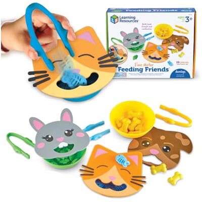 Learning Resources Feinmotorische Tierfütterung, Spielzeug für 3-jährige Jungen und Mädchen, Montessori, Feinmotorische Fähigkeiten Learning Resources Feinmotorische Tierfütterung, Spielzeug für 3-jährige Jungen und Mädchen, Montessori, Feinmotorische Fähigkeiten