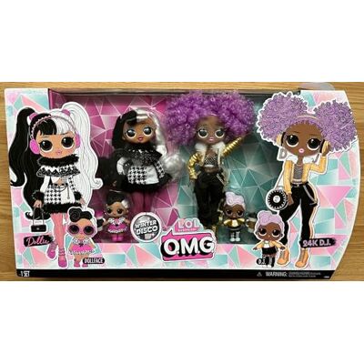 MGA Entertainment L.O.L Surprise! O.M.G. Winter-Disco-Set -Dollie und D.J 24K (2 Puppen) und mehrfarbige Überraschungen MGA Entertainment L.O.L Surprise! O.M.G. Winter-Disco-Set -Dollie und D.J 24K (2 Puppen) und mehrfarbige Überraschungen