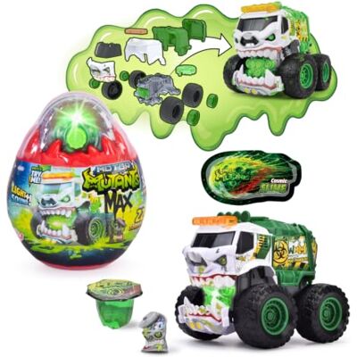 Dickie Toys Motor Mutants Max Ghoul Garbage Müllfahrzeug 13 cm ab 3 Jahren Sammeln und Bauen, Licht und Sound, Freilauf, Federung, Schleim und Geleekristall, Zubehör, Try Me Funktion Dickie Toys Motor Mutants Max Ghoul Garbage Müllfahrzeug 13 cm ab 3 Jahren Sammeln und Bauen, Licht und Sound, Freilauf, Federung, Schleim und Geleekristall, Zubehör, Try Me Funktion