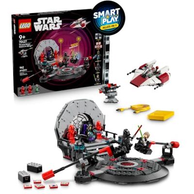 Lego Star Wars 75427 SMART Play: A-Wing und das Duell im Thronsaal Interaktives All-in-1 Spielset mit 2 SMART Bricks, 5 Tags, 3 Minifiguren & Ladegerät Geschenk für Jungen, Mädchen ab 9 Jahren Lego Star Wars 75427 SMART Play: A-Wing und das Duell im Thronsaal Interaktives All-in-1 Spielset mit 2 SMART Bricks, 5 Tags, 3 Minifiguren & Ladegerät Geschenk für Jungen, Mädchen ab 9 Jahren