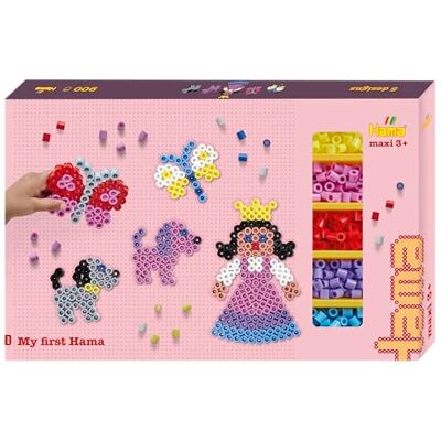 Hama Bügelperlen Maxi Set mit Stiftplatten 900 Stück Geschenkpackung Hama Bügelperlen Maxi Set mit Stiftplatten 900 Stück Geschenkpackung