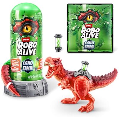 ROBO ALIVE Dino DNA von ZURU, Aufleuchtende DNA-Helix-Wirbelsäule (T-Rex) ROBO ALIVE Dino DNA von ZURU, Aufleuchtende DNA-Helix-Wirbelsäule (T-Rex)