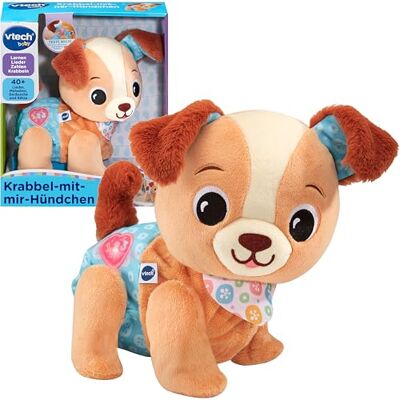VTech Krabbel-mit-Mir-Hündchen – Interaktives Baby Spielzeug ab 9 Monaten VTech Krabbel-mit-Mir-Hündchen – Interaktives Baby Spielzeug ab 9 Monaten