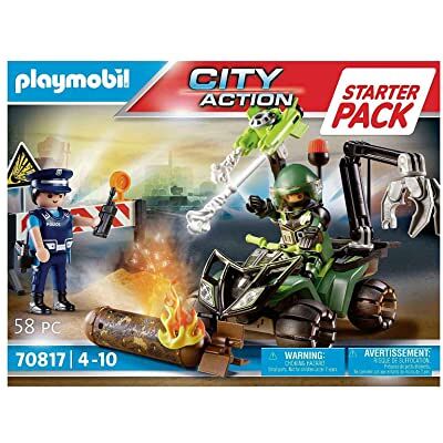 Playmobil City Action 70816 Starter Pack Polizei Gefahrentraining, Spielzeug für Kinder ab 4 Jahren Playmobil City Action 70816 Starter Pack Polizei Gefahrentraining, Spielzeug für Kinder ab 4 Jahren